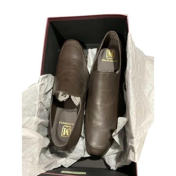 Magli by Bruno Magli Mens PITTO Leather Dress Shoe Dark Brown 11 US NEW MSRP 395 - Picture 6 of 7